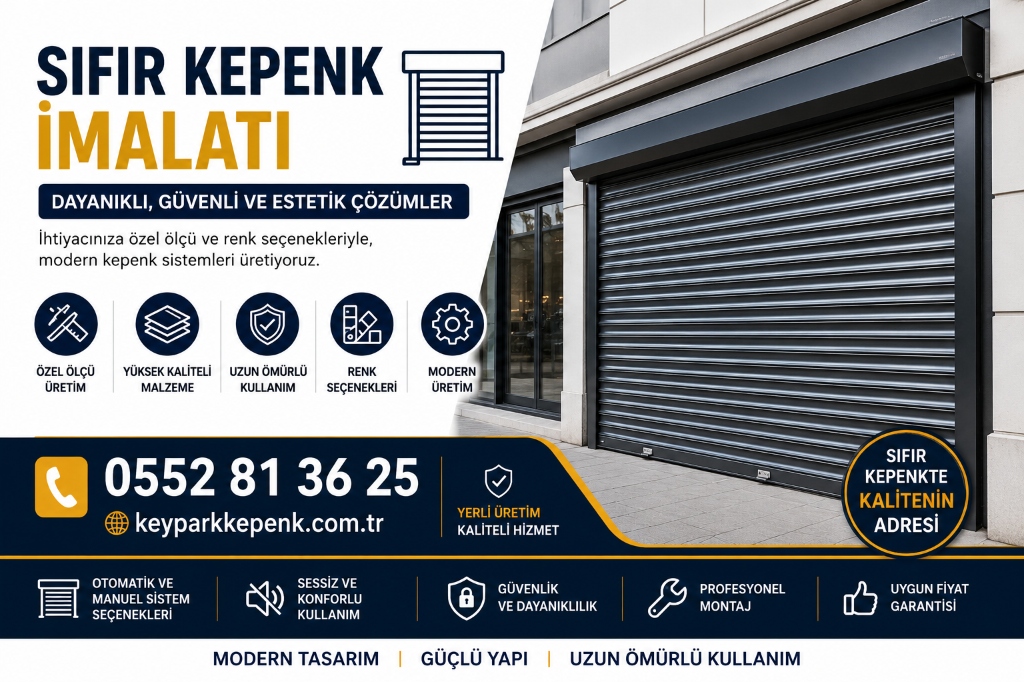 Sıfır Kepenk İmalatı Broşürü - Keypark Kepenk