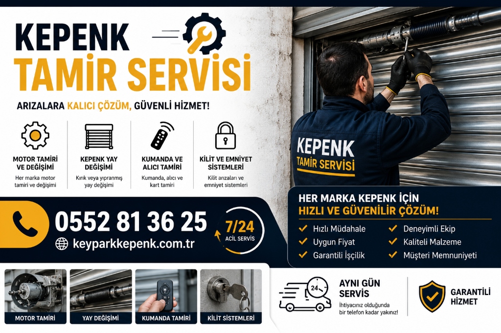 Kepenk Tamir Servisi Broşürü - Kalıcı Çözüm, Güvenli Hizmet