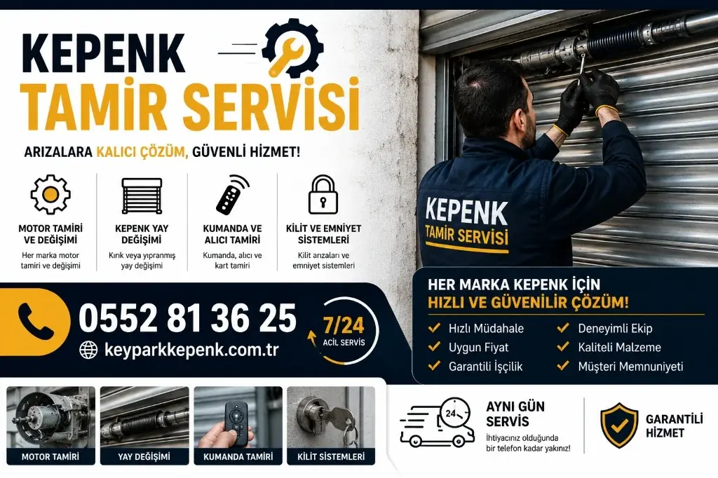 Kepenk Tamir Servisi Broşürü - Kalıcı Çözüm, Güvenli Hizmet